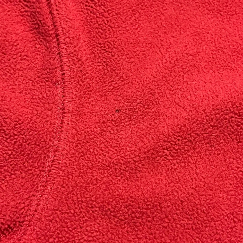 Old Navy Fleece Quarter Zip Pullover Size M 8 Red Navy Blue Logo Kids Sweatshirt